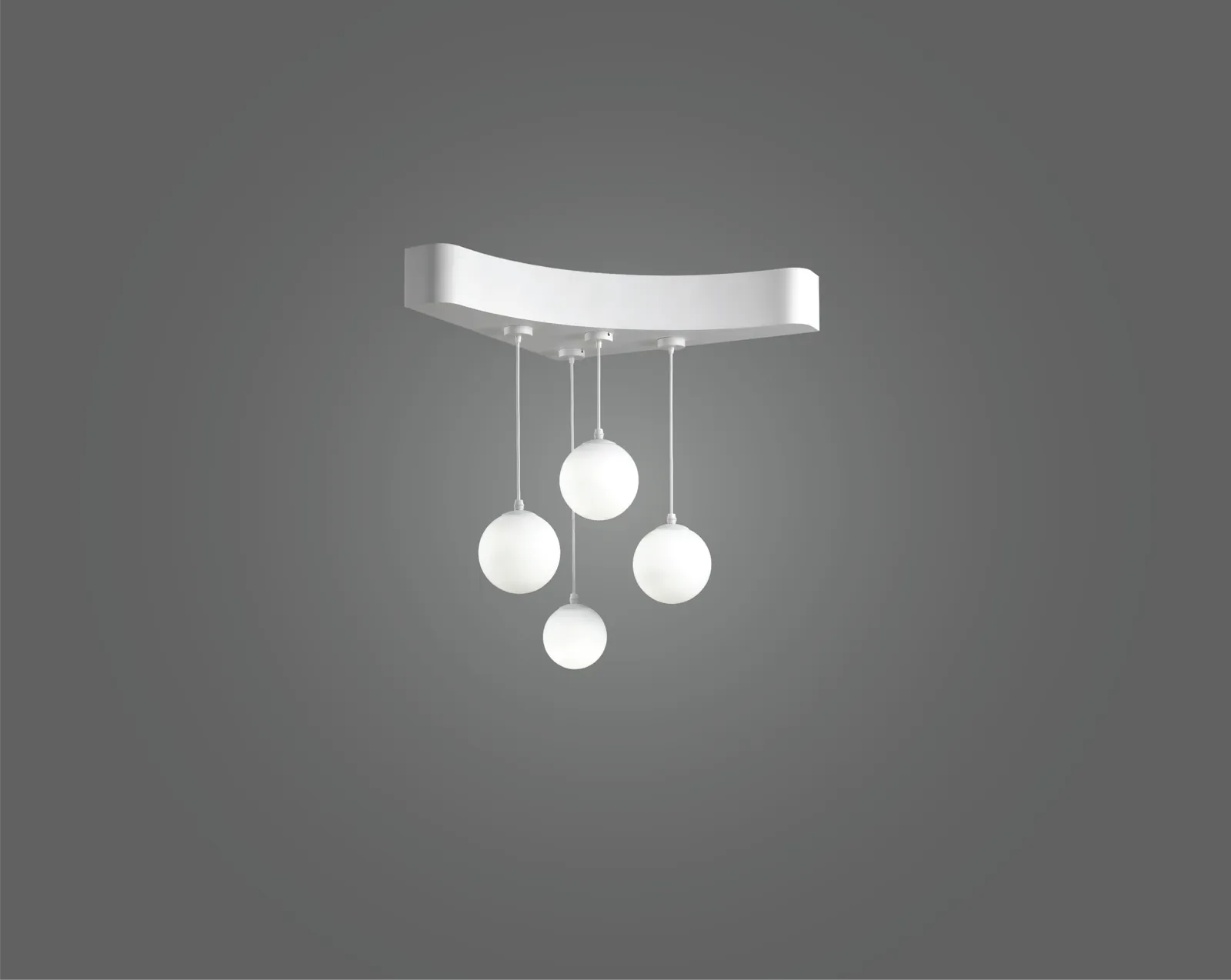 Curved Hanging Corner Light