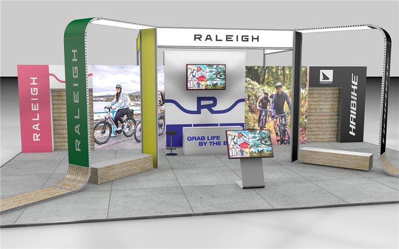 Raleigh exhibition stand built with Mod-U-Lok