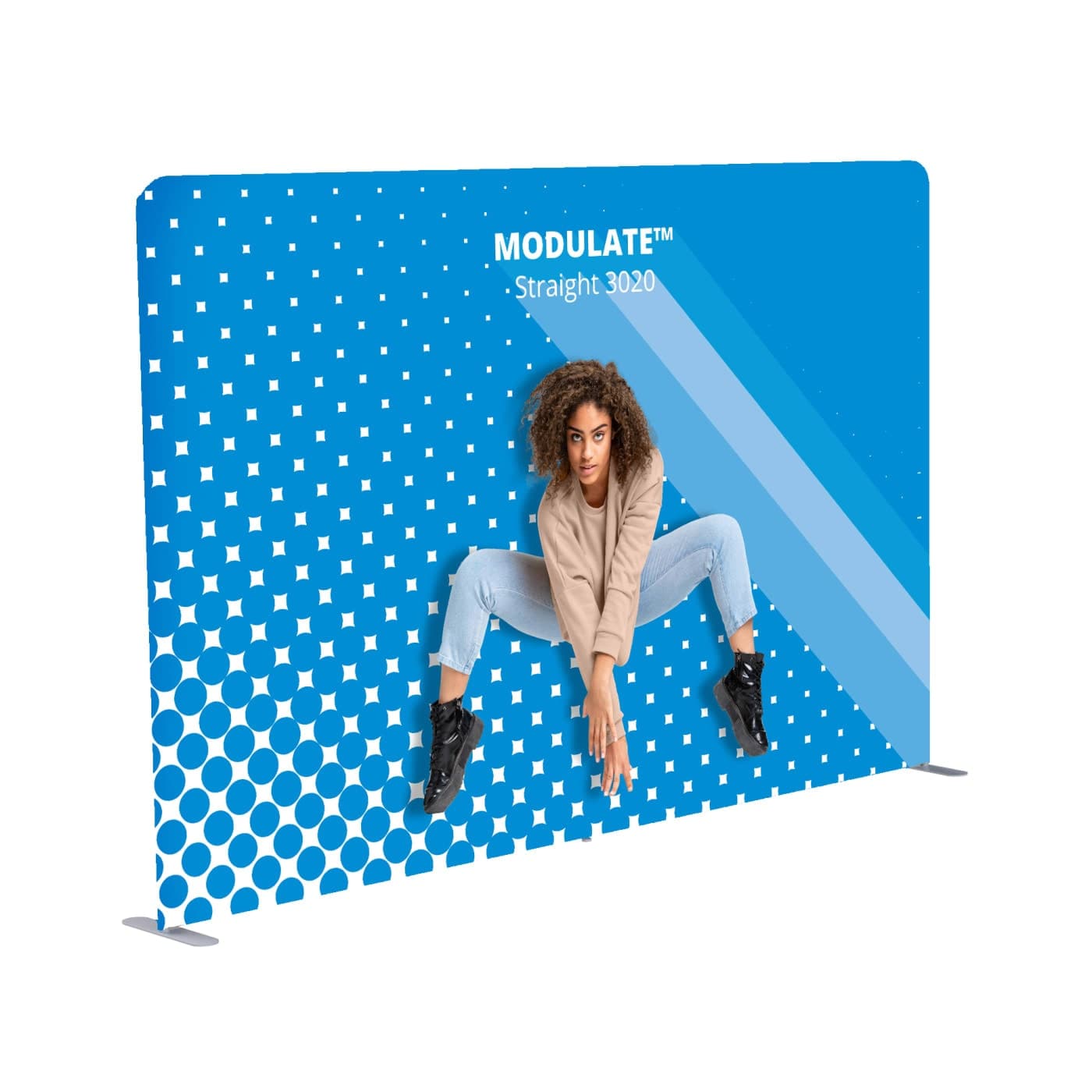 Modulate Straight 3m fabric display