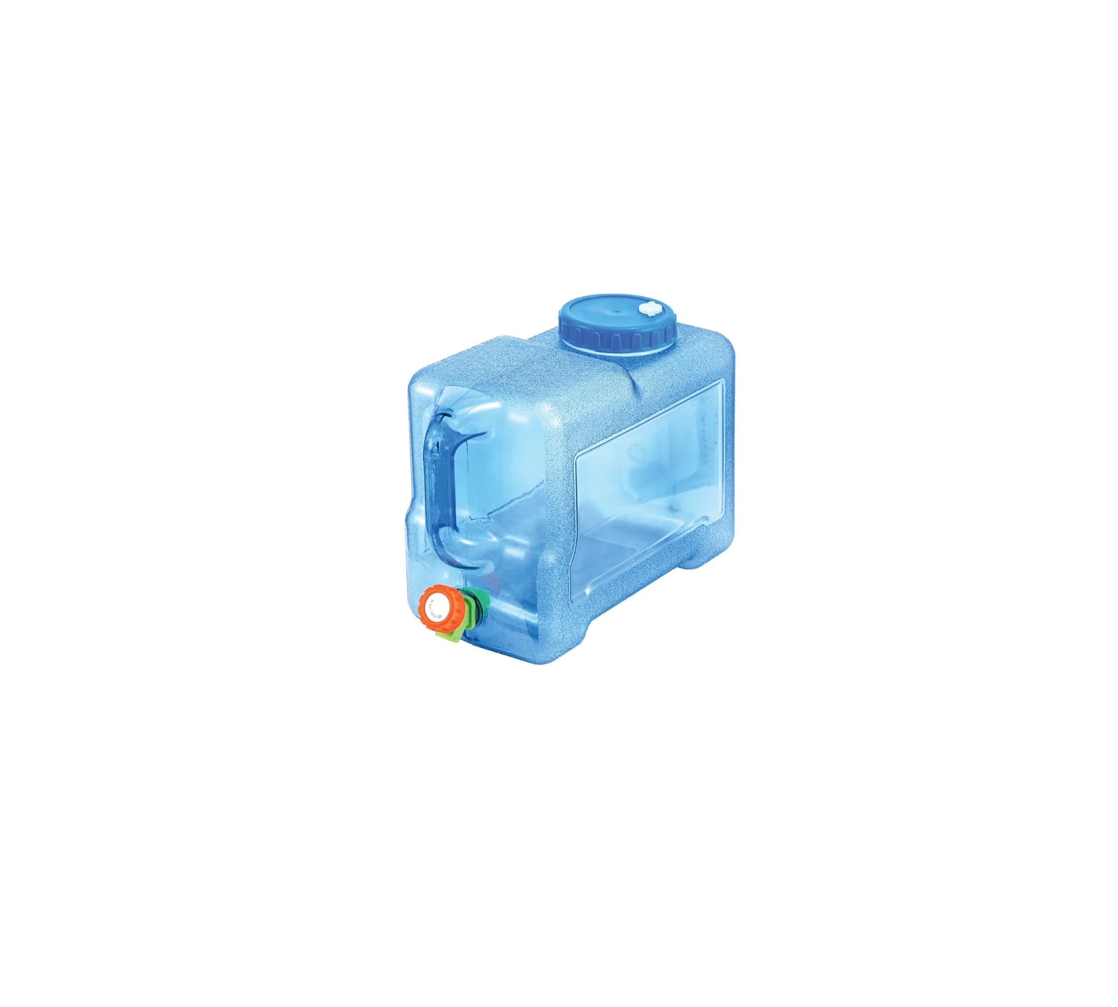 Water Container angled view showing the tap and screw lid